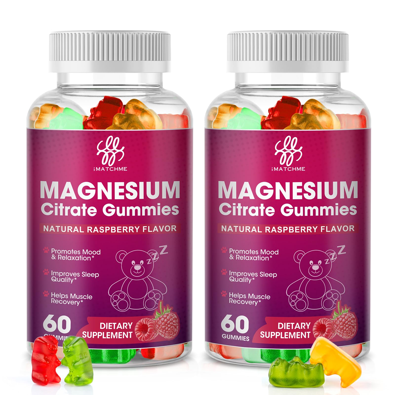 Gomitas De Citrato De Magnesio Supplement Imatchme, 400 Mg (paquete De 2) - Venta Internacional.