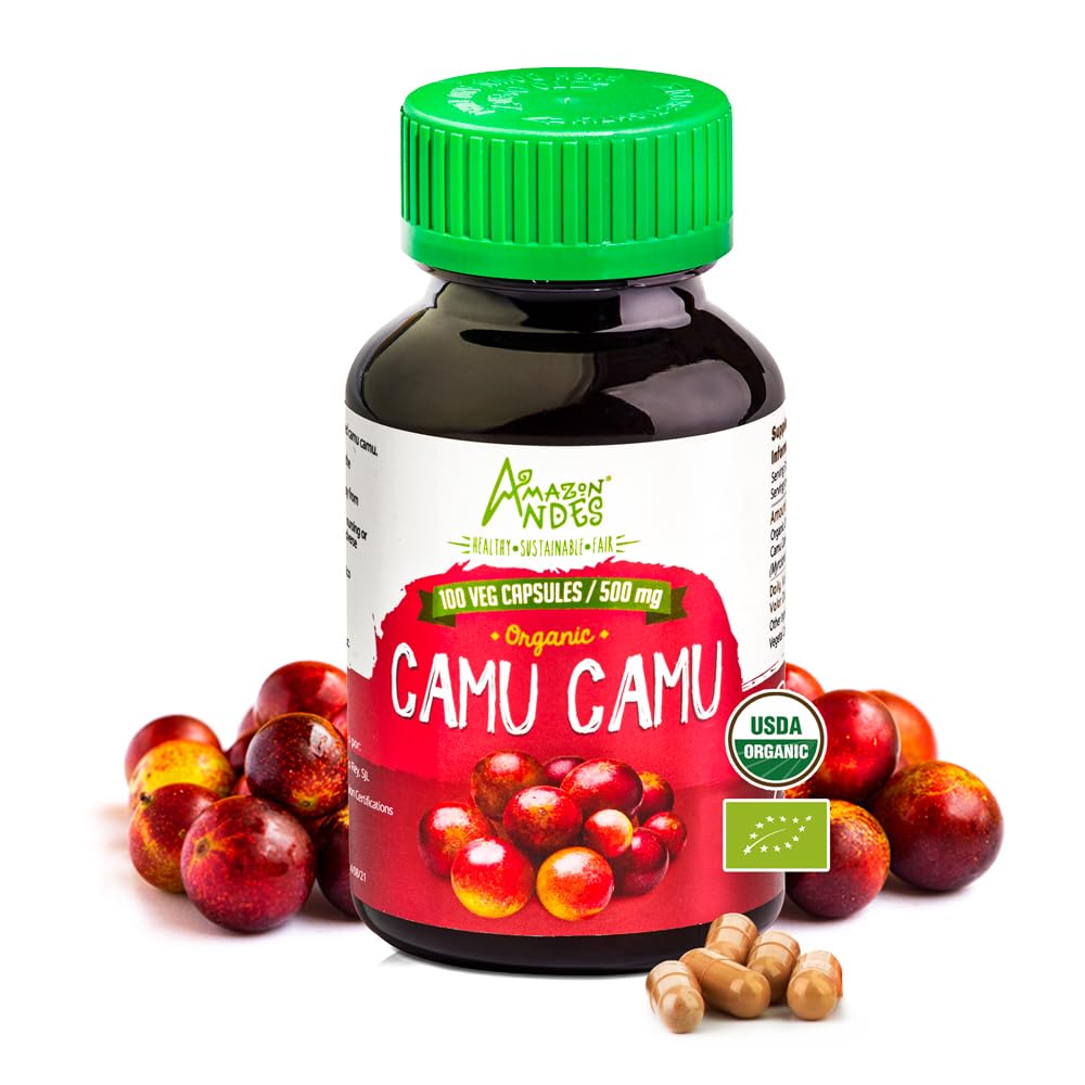 Suplemento Amazon Andes Camu Camu Cápsulas De Vitamina C, 100 Cápsulas - Venta Internacional