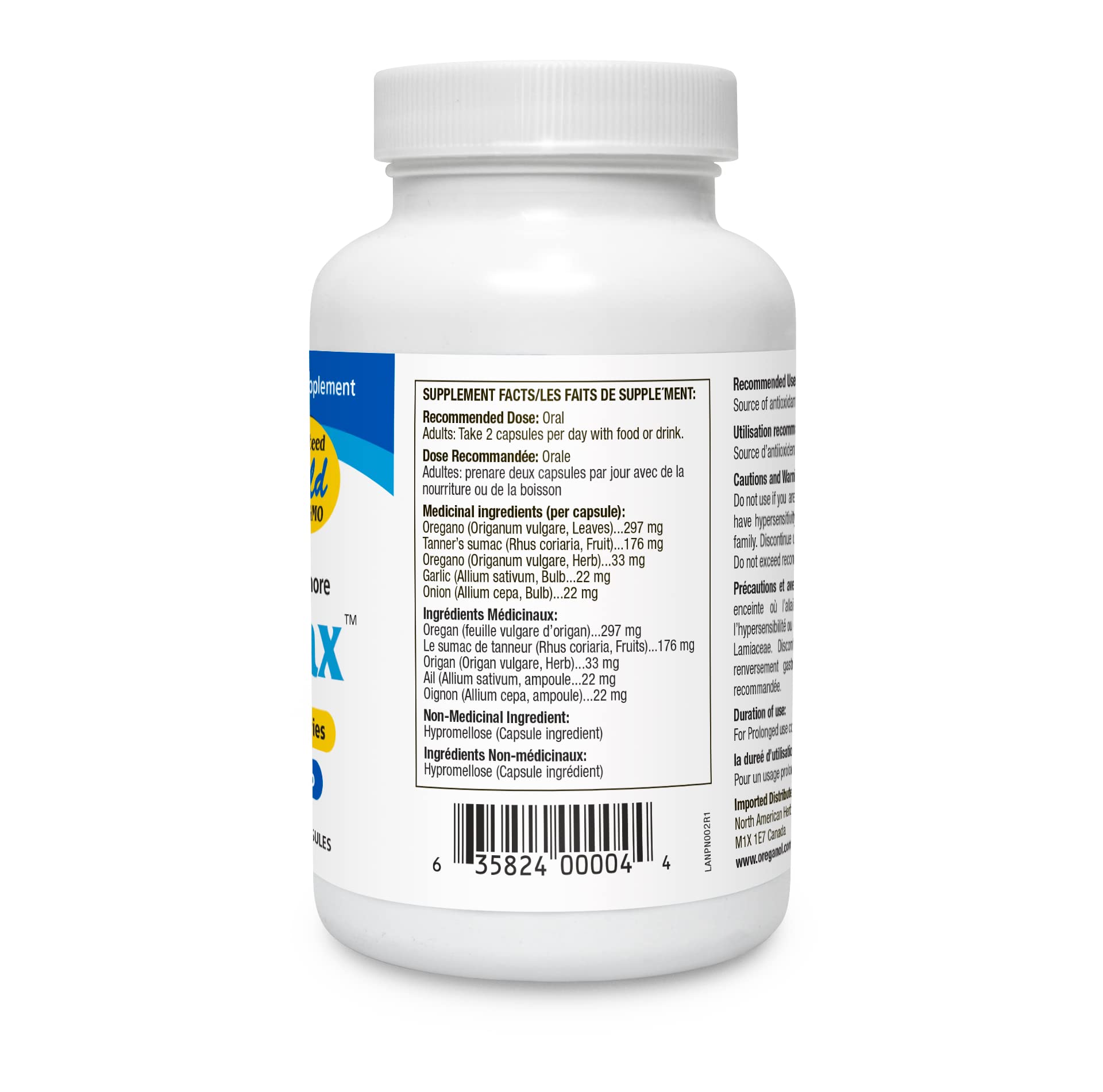 Foto 5 | Suplemento North American Herb & Spice Oregamax 90 Cápsulas - Venta Internacional.
