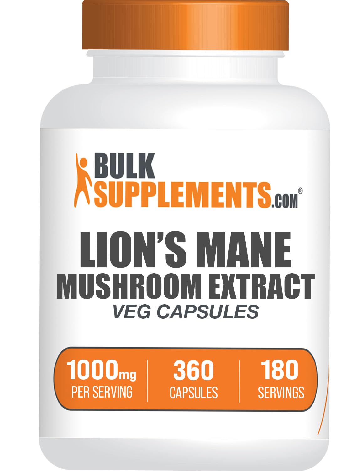 Foto 2 pulgar | Suplemento Bulksupplements.com Lion's Mane Mushroom 360 Cápsulas - Venta Internacional.