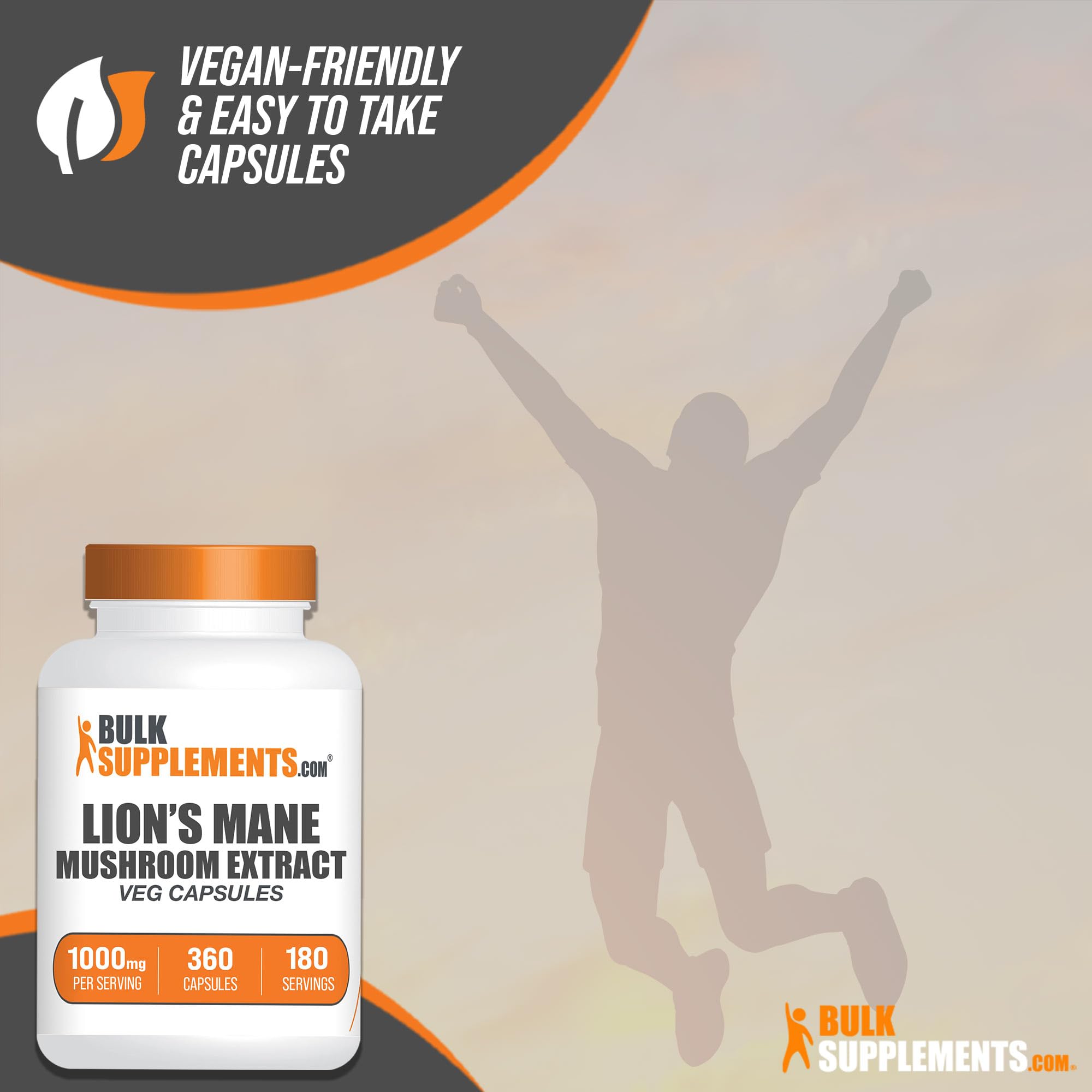 Foto 7 pulgar | Suplemento Bulksupplements.com Lion's Mane Mushroom 360 Cápsulas - Venta Internacional.