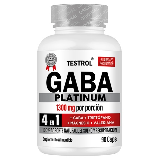 Foto 2 pulgar | Gaba Platinum 4 En 1 90 Caps. Con Gaba, Triptófano, Magnesio, Valeriana Y Vitamina B1. Soporte Natural Para Un