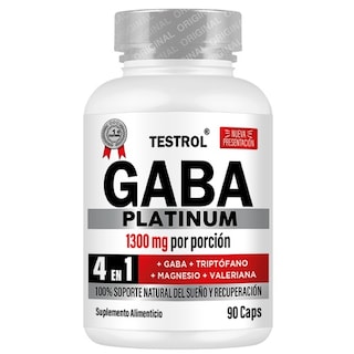 Foto 1 | Gaba Platinum 4 En 1 90 Caps. Con Gaba, Triptófano, Magnesio, Valeriana Y Vitamina B1. Soporte Natural Para Un