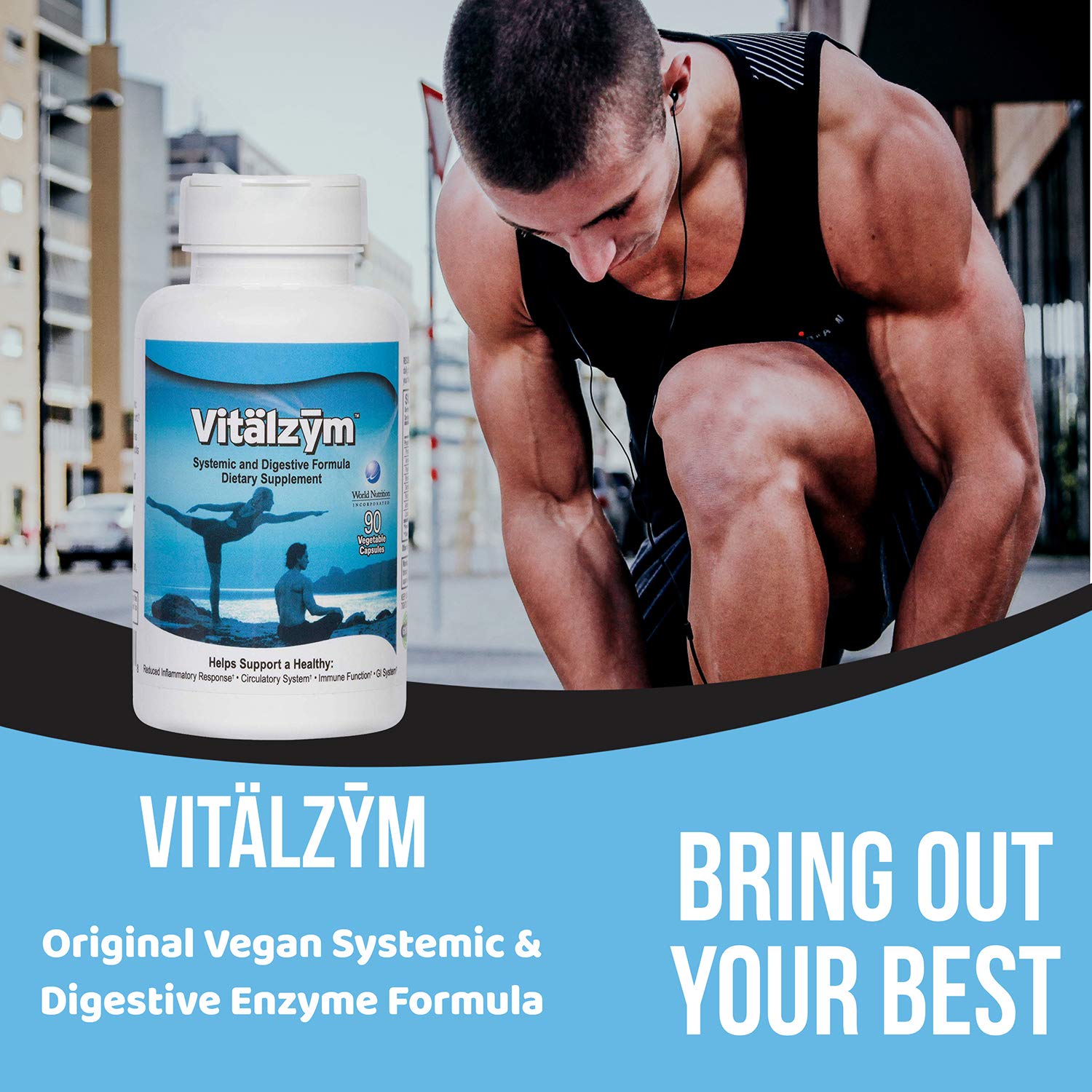 Foto 5 pulgar | Suplemento Vitälzym Vitalzym Original Hybrid 90 Cápsulas - Venta Internacional.
