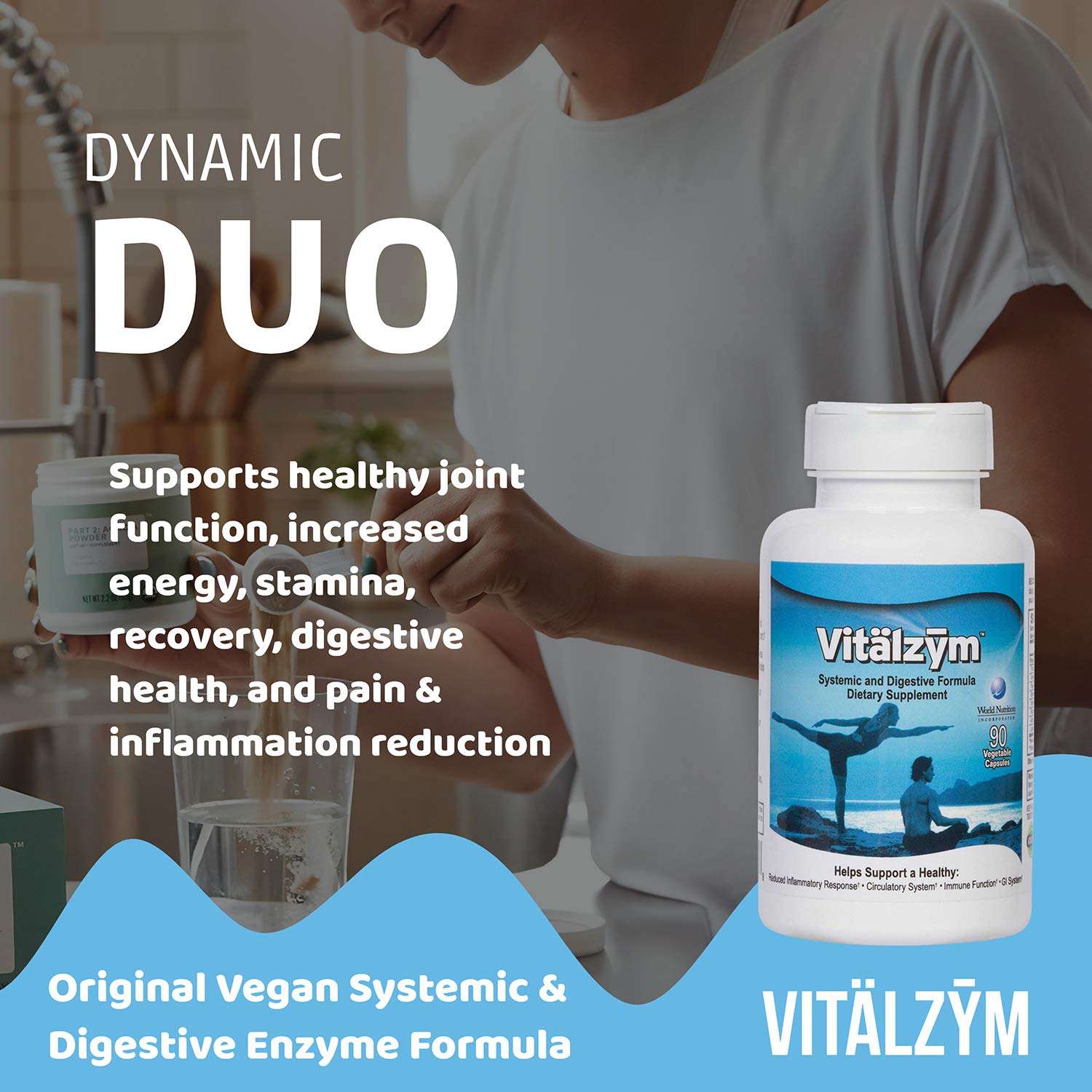 Foto 6 pulgar | Suplemento Vitälzym Vitalzym Original Hybrid 90 Cápsulas - Venta Internacional.