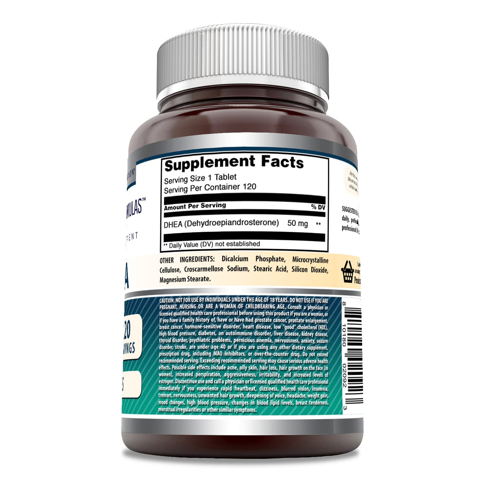 Foto 2 | Suplemento Amazing Formulas Dhea 50 Mg 120 Comprimidos - Venta Internacional.