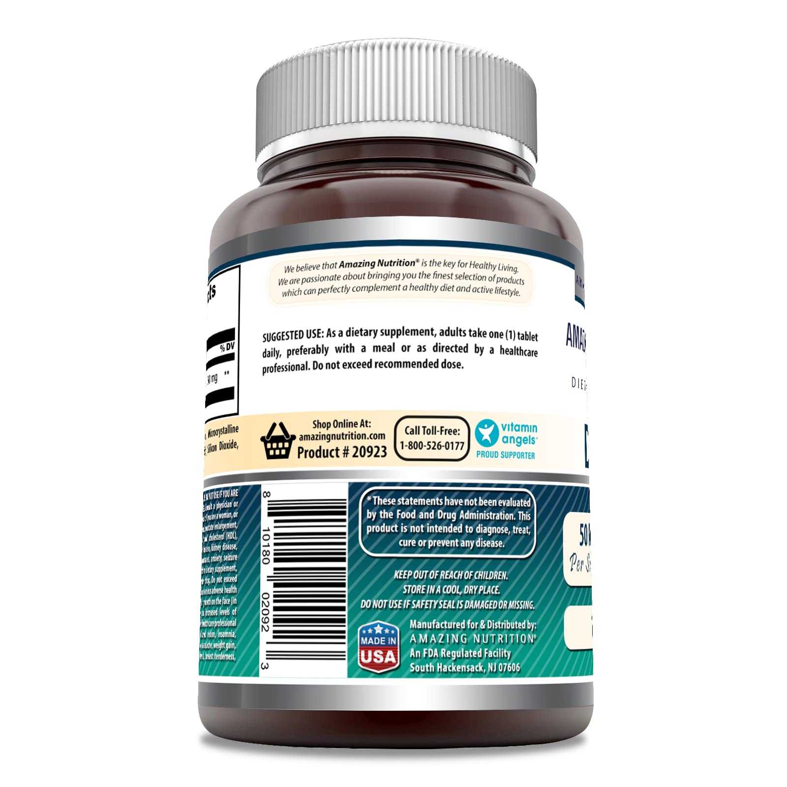 Foto 3 | Suplemento Amazing Formulas Dhea 50 Mg 120 Comprimidos - Venta Internacional.