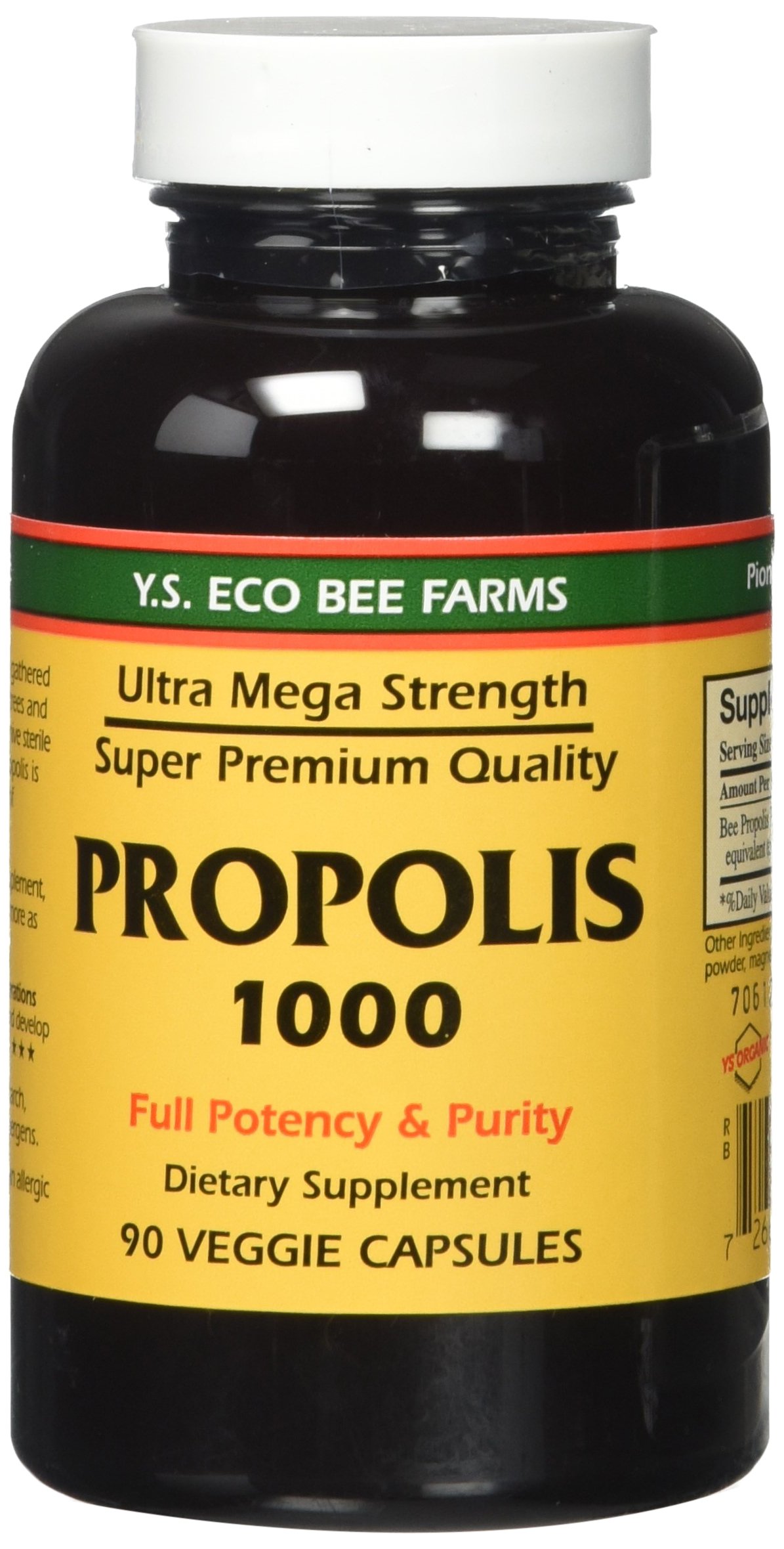 Foto 2 pulgar | Suplemento Ys Eco Bee Farms De Propóleo Crudo, 1000 Mg, 90 Cápsulas - Venta Internacional.