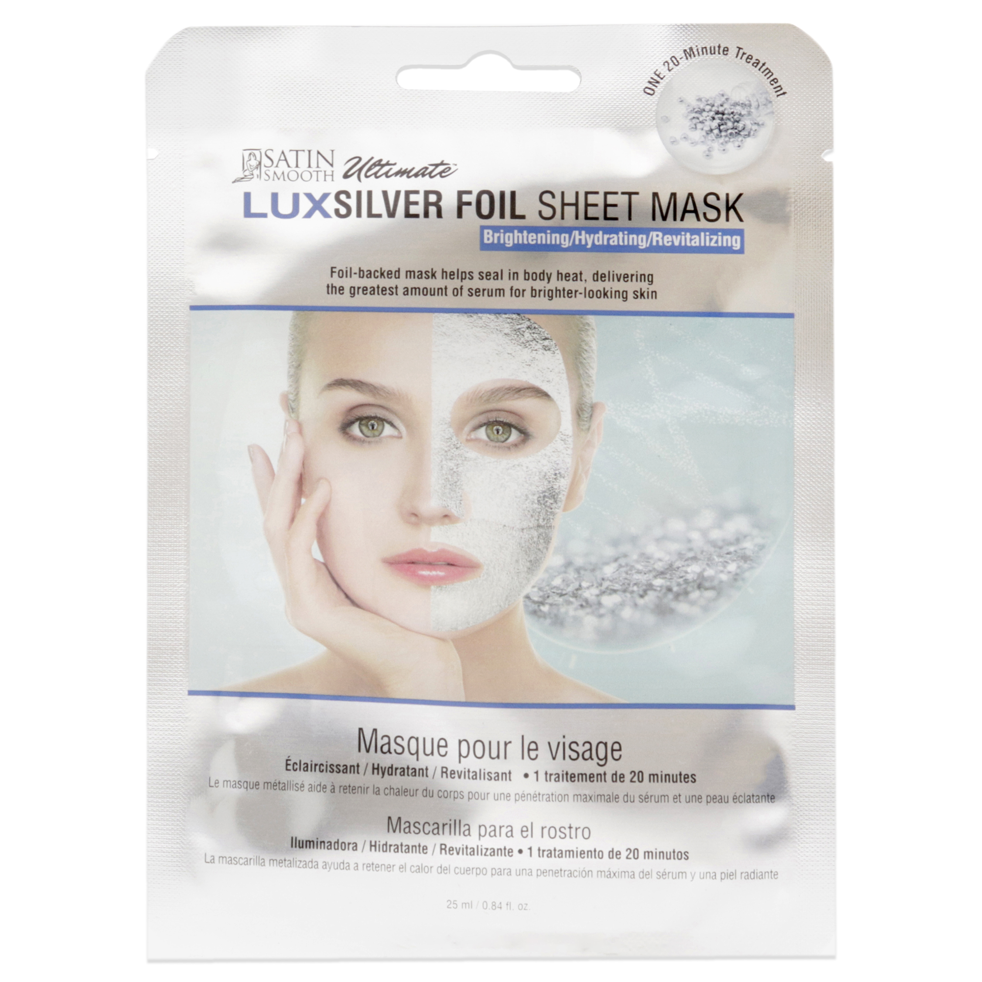 Foto 2 pulgar | Mascarilla Satin Smooth Ultimate Luxsilver Con Vitamina C Para Mujeres - Venta Internacional.
