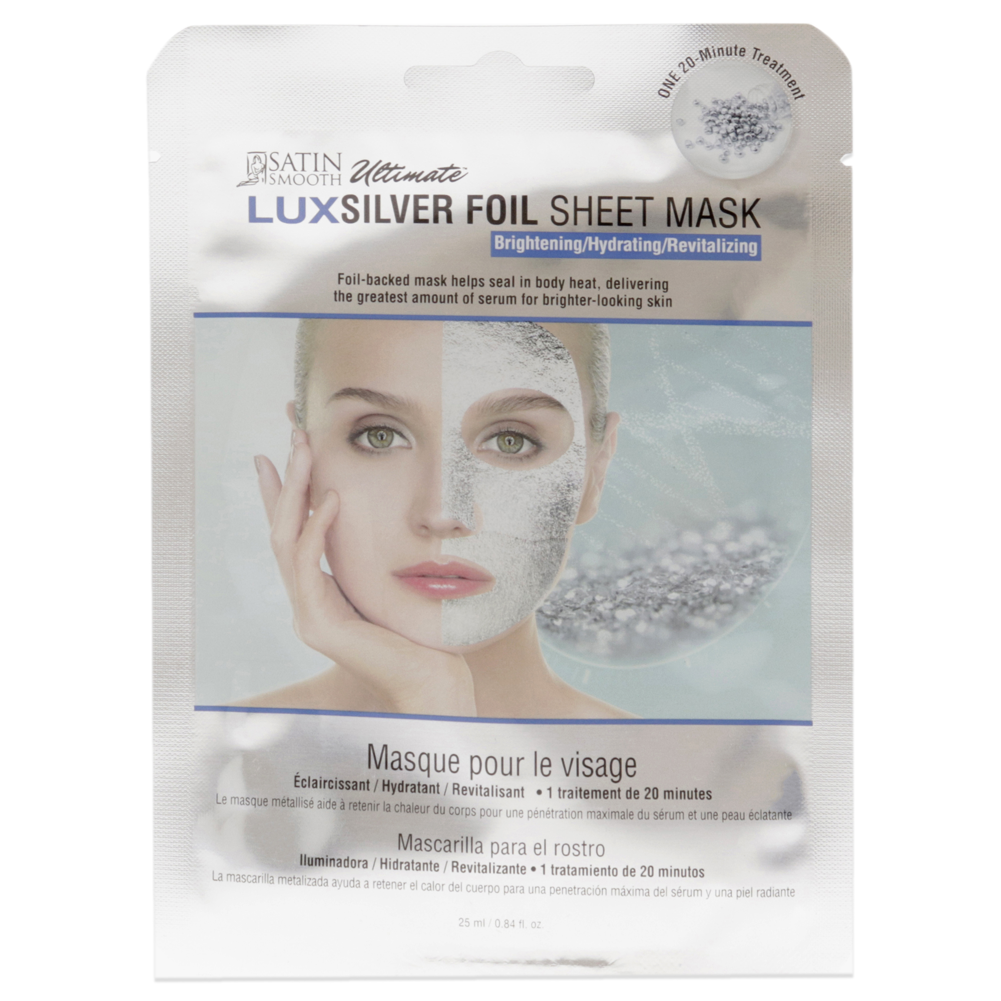 Foto 4 pulgar | Mascarilla Satin Smooth Ultimate Luxsilver Con Vitamina C Para Mujeres - Venta Internacional.