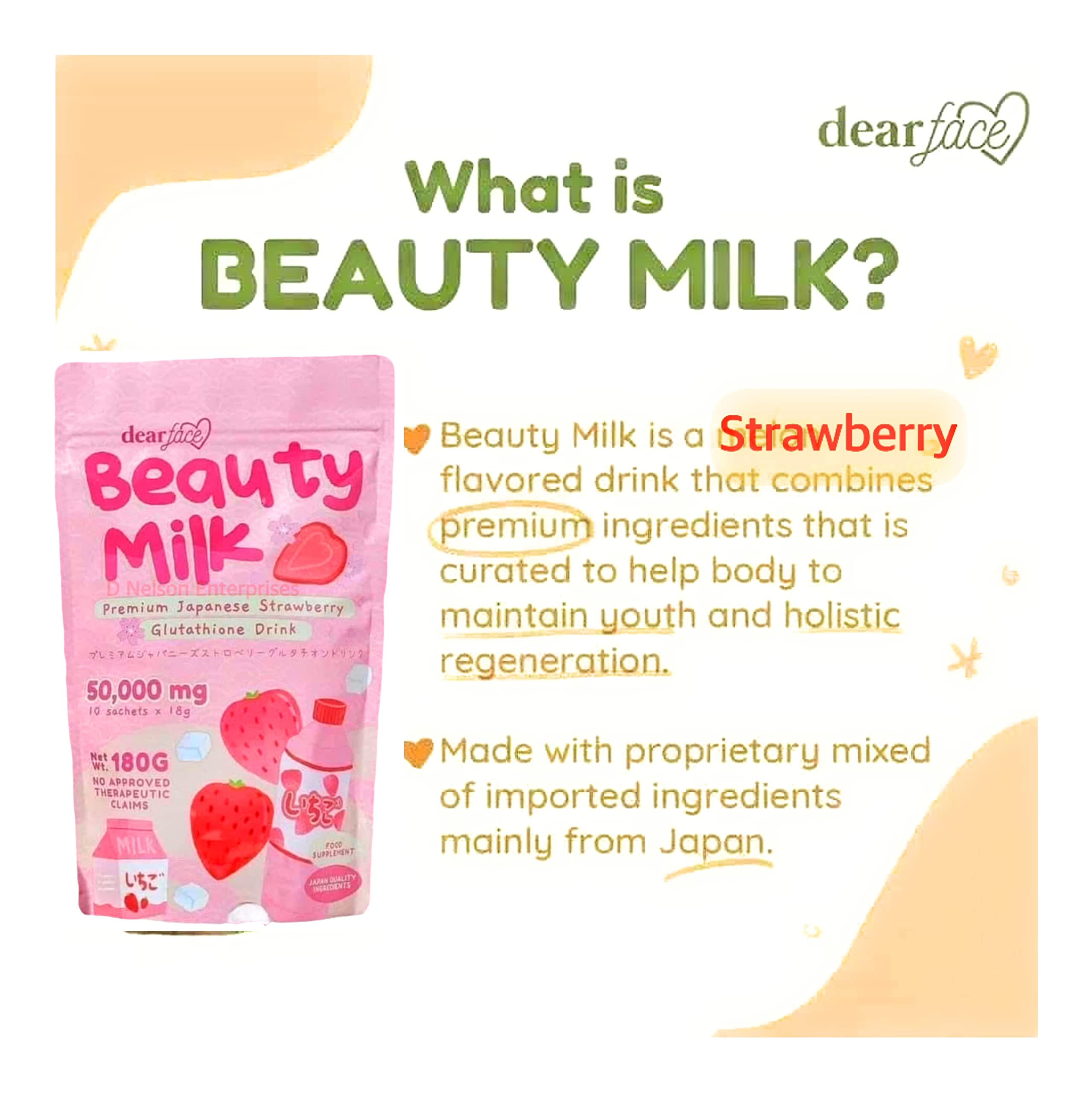 Foto 5 pulgar | Bebe Dear Face Beauty Milk Con Colágeno Japonés Y Fresa 150 - Venta Internacional.