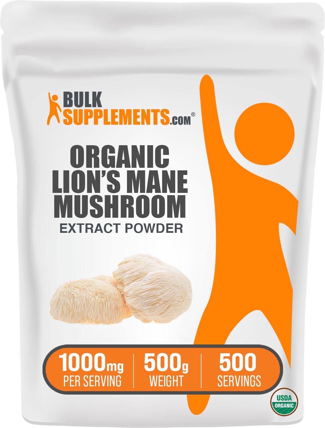 Suplemento Bulksupplements.com Extracto De Hongo Melena De León  - Venta Internacional.