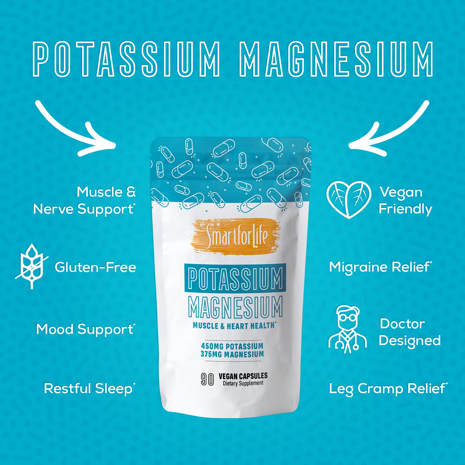Foto 5 | Suplemento Smart For Life: Potasio Y Magnesio - Venta Internacional.