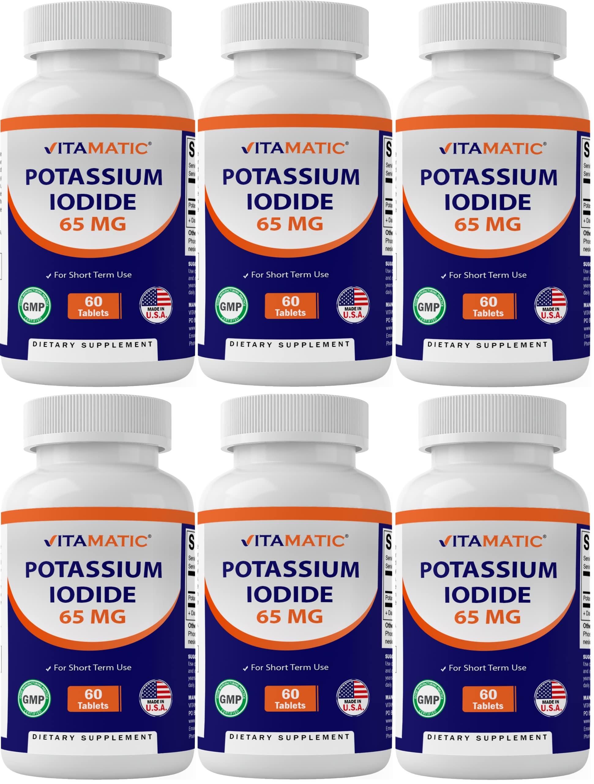 Foto 2 pulgar | Suplemento Vitamático De Yoduro De Potasio 65 Mg 60 Comprimidos - Venta Internacional.