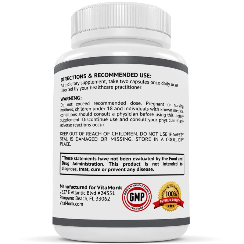 Foto 8 pulgar | Bloqueador De Cortisol Vitamonk Cortitrax Bio-enhanced 60 Cápsulas - Venta Internacional.