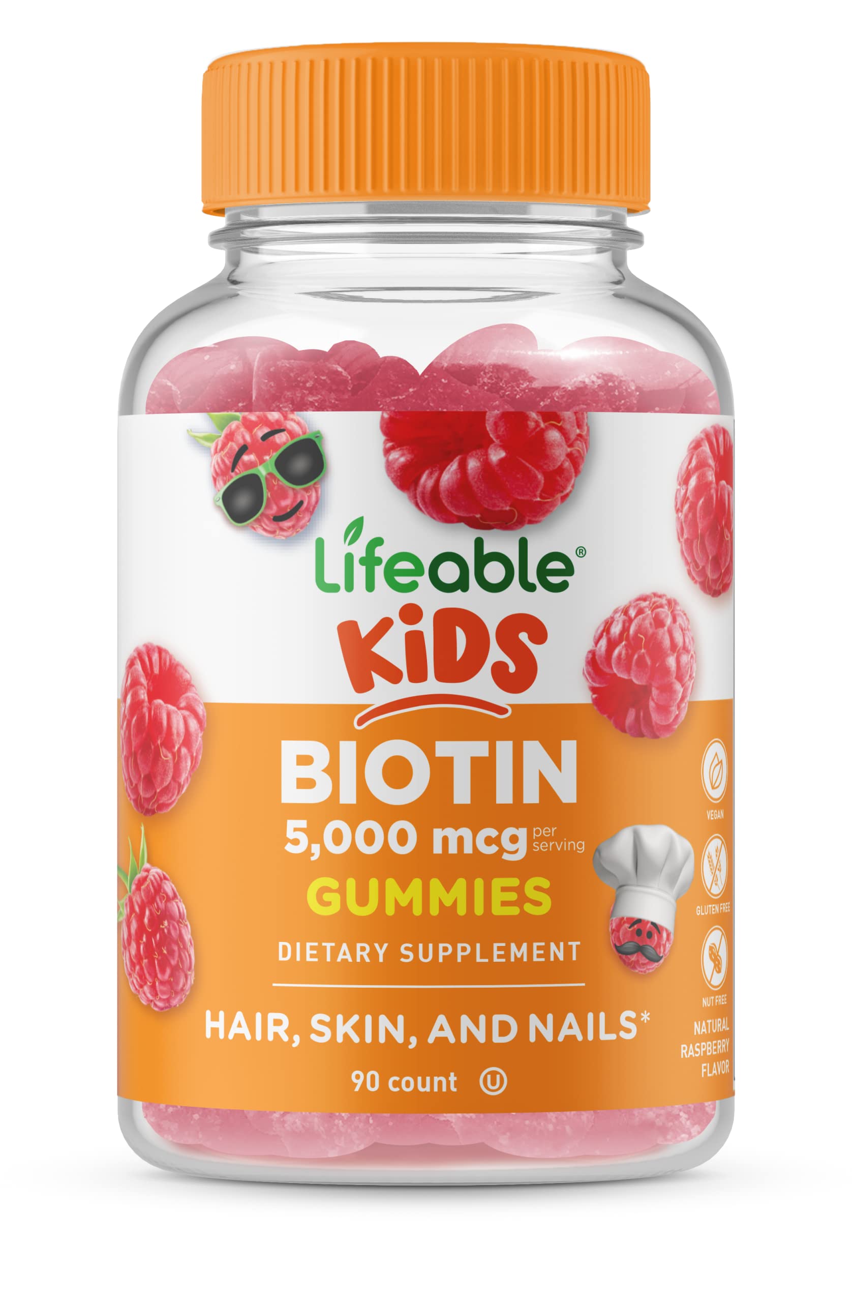 Foto 2 pulgar | Gomitas De Biotina Supplement Lifeable De 5000 Mcg Para Niños, 90 Gomitas - Venta Internacional.