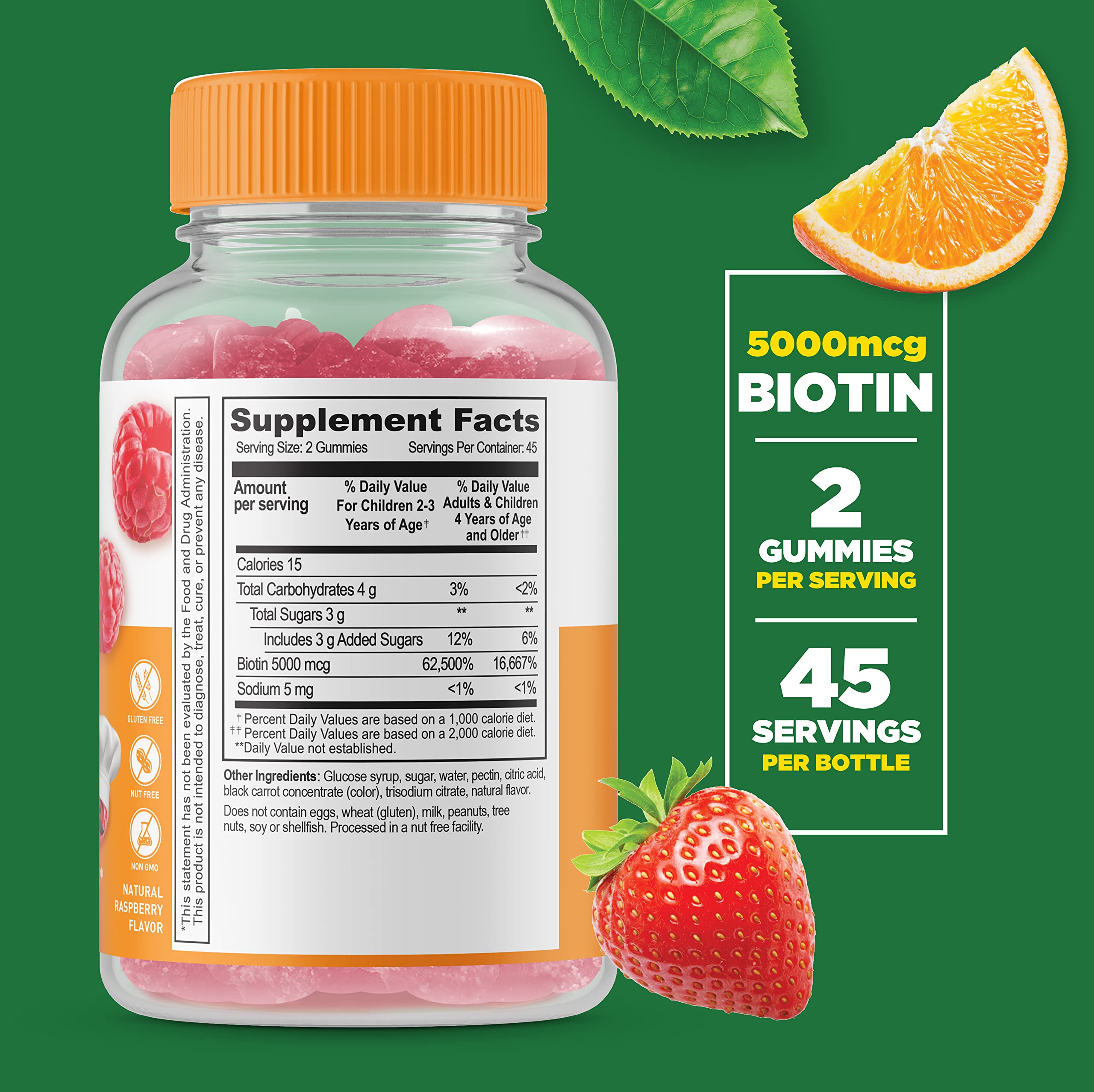 Foto 3 pulgar | Gomitas De Biotina Supplement Lifeable De 5000 Mcg Para Niños, 90 Gomitas - Venta Internacional.