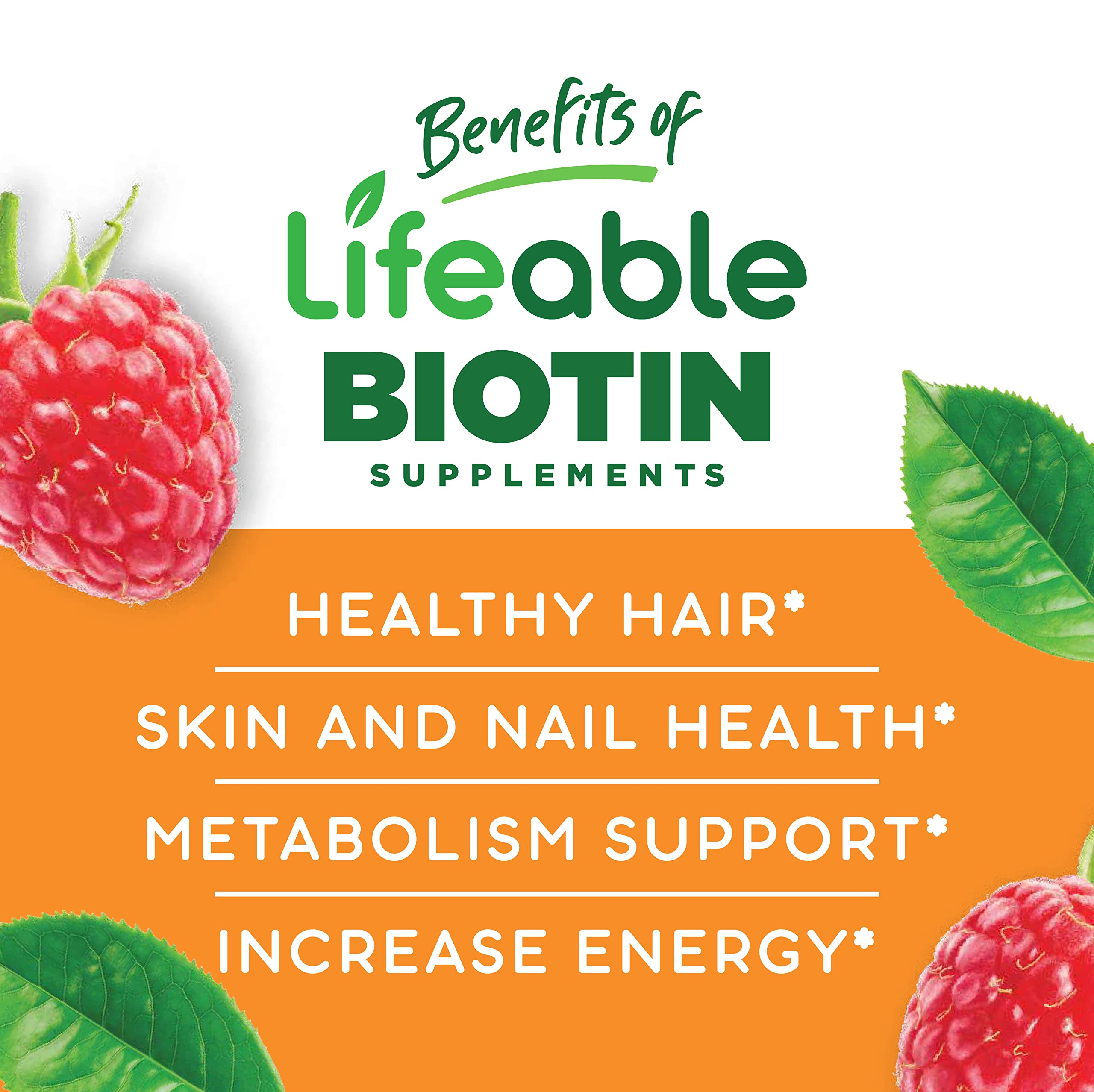Foto 4 pulgar | Gomitas De Biotina Supplement Lifeable De 5000 Mcg Para Niños, 90 Gomitas - Venta Internacional.