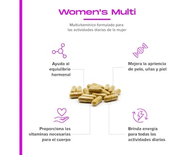 Foto 5 | Suplemento Multivitamínico Para Mujer Women's Multi con 60 Cápsulas marca Vital4