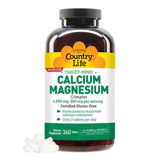 Foto 1 | Suplemento Country Life Target-mins De Calcio Y Magnesio 1000 Mg - Venta Internacional.
