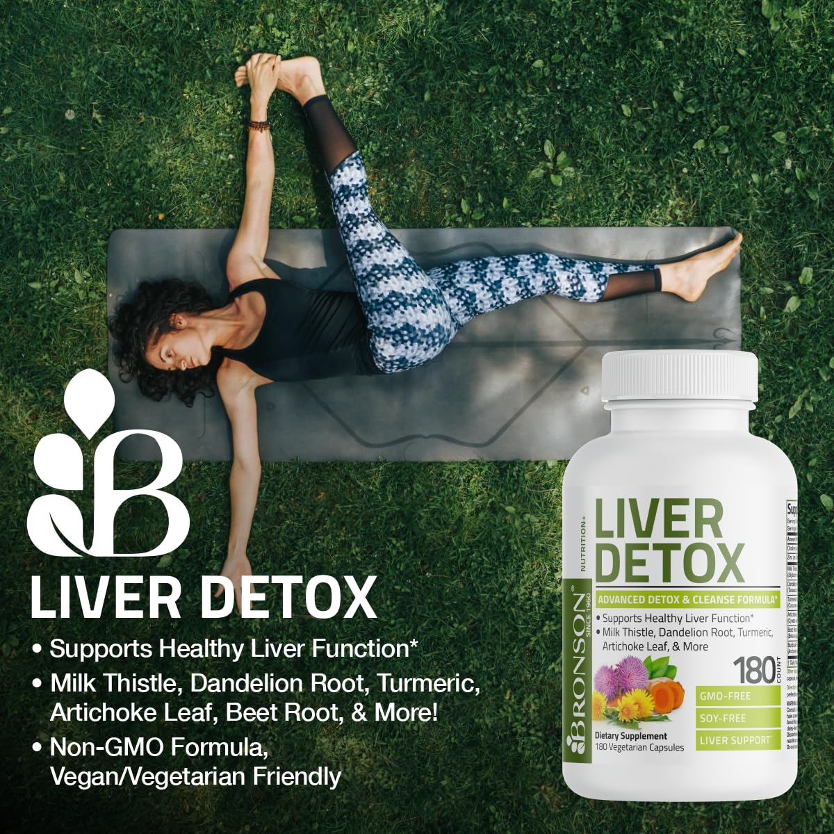 Foto 4 pulgar | Suplemento Bronson Liver Detox Advanced 180 Cápsulas - Venta Internacional.