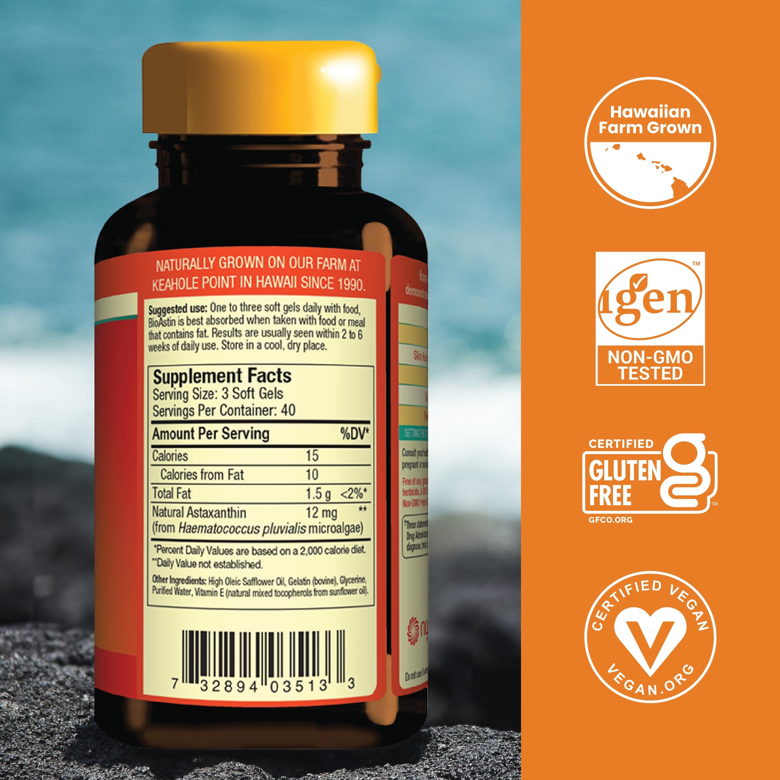Foto 3 pulgar | Suplemento Nutrex Hawaii Bioastin De Astaxantina Hawaiana De 4 Mg - Venta Internacional.