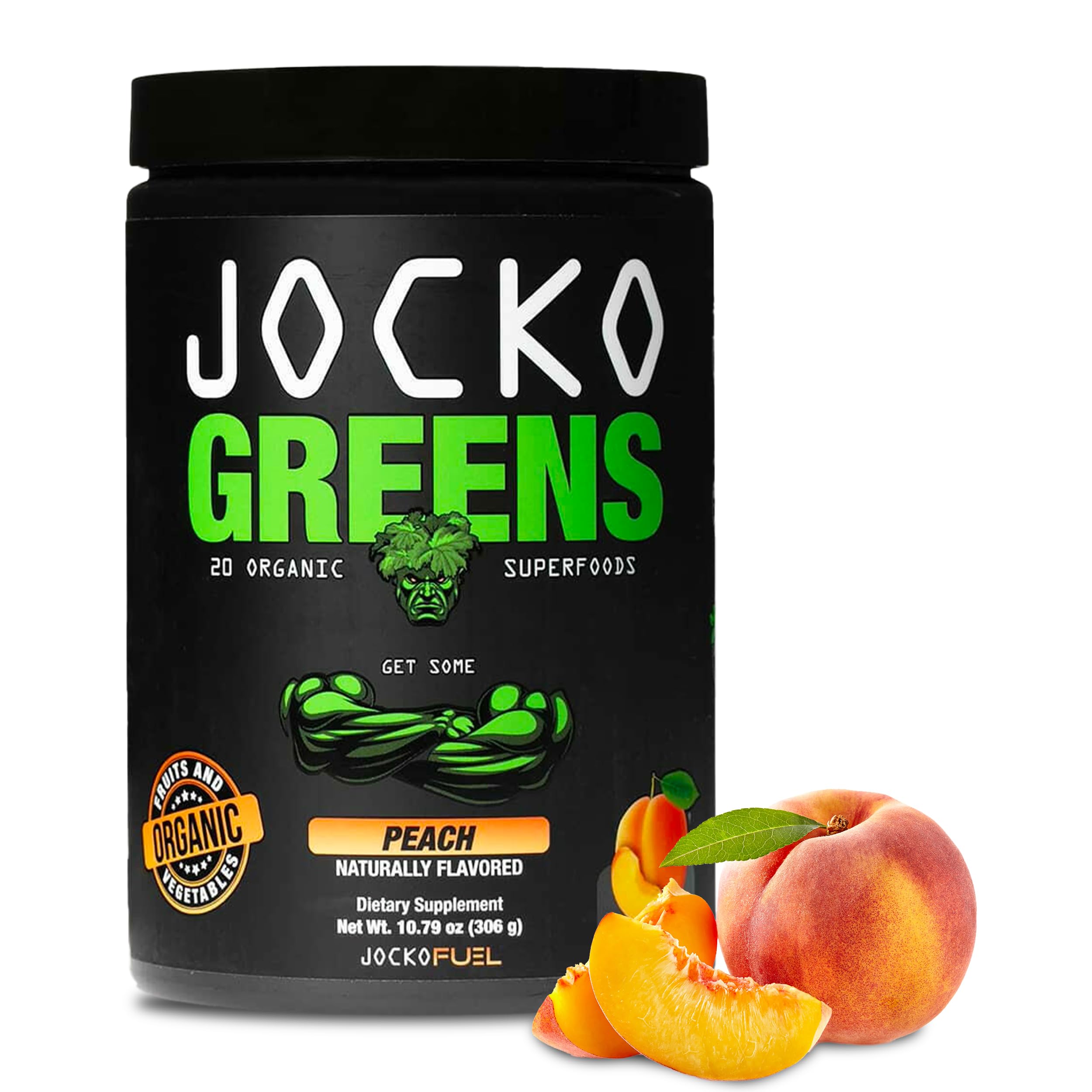 Foto 2 pulgar | Suplemento Jocko Fuel Greens En Polvo Con Sabor A Melocotón, 30 Porciones - Venta Internacional.