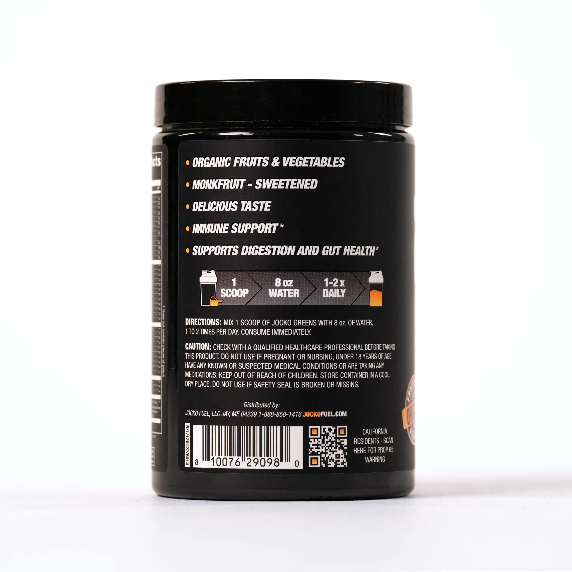 Foto 3 pulgar | Suplemento Jocko Fuel Greens En Polvo Con Sabor A Melocotón, 30 Porciones - Venta Internacional.