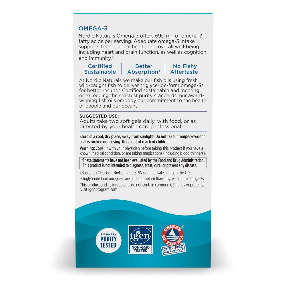 Foto 4 pulgar | Suplemento De Aceite De Pescado Omega 3 De Nordic Naturals, 180 Cápsulas Blandas - Venta Internacional.