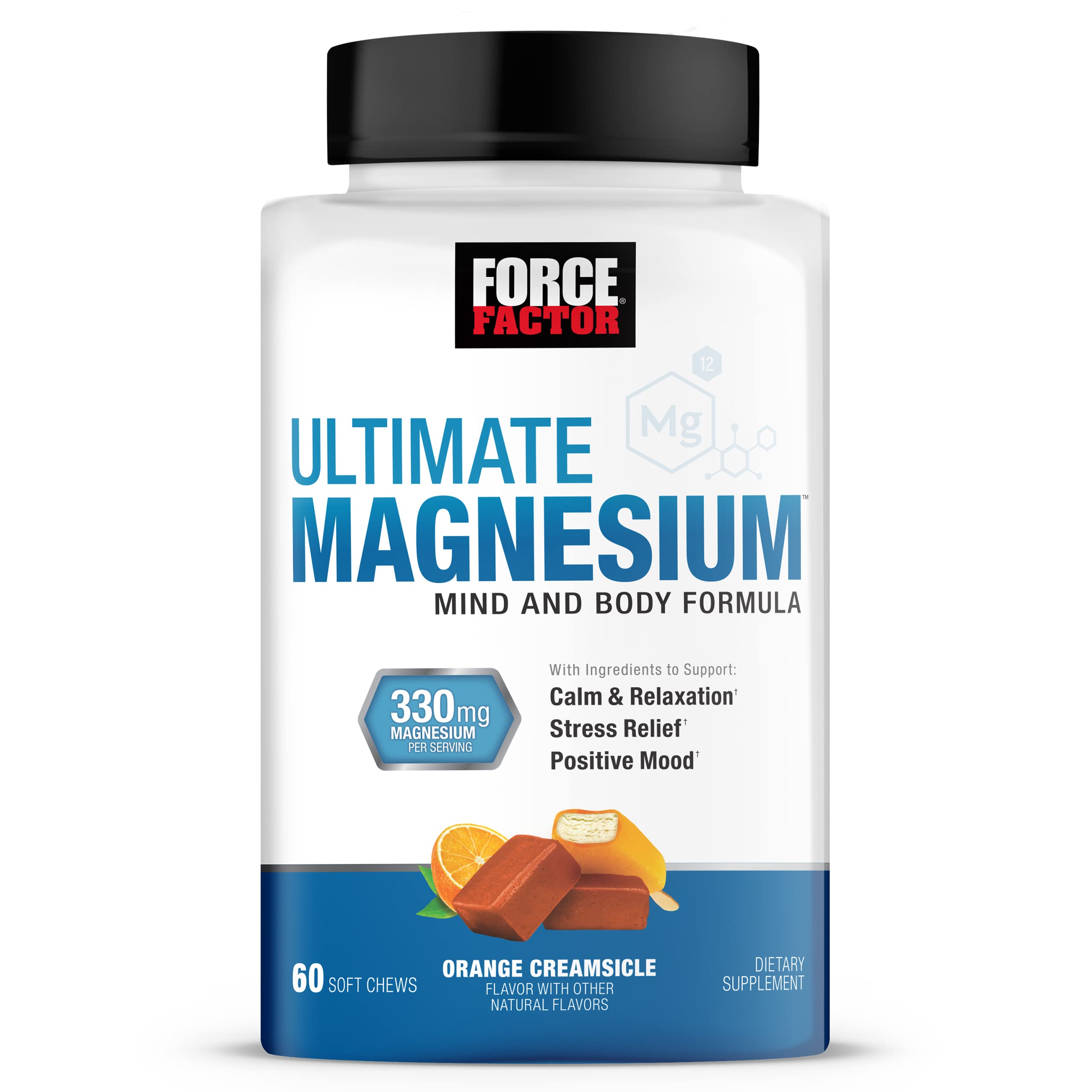 Foto 2 pulgar | Suplemento Force Factor Ultimate Magnesium 60 Comprimidos Masticables - Venta Internacional.