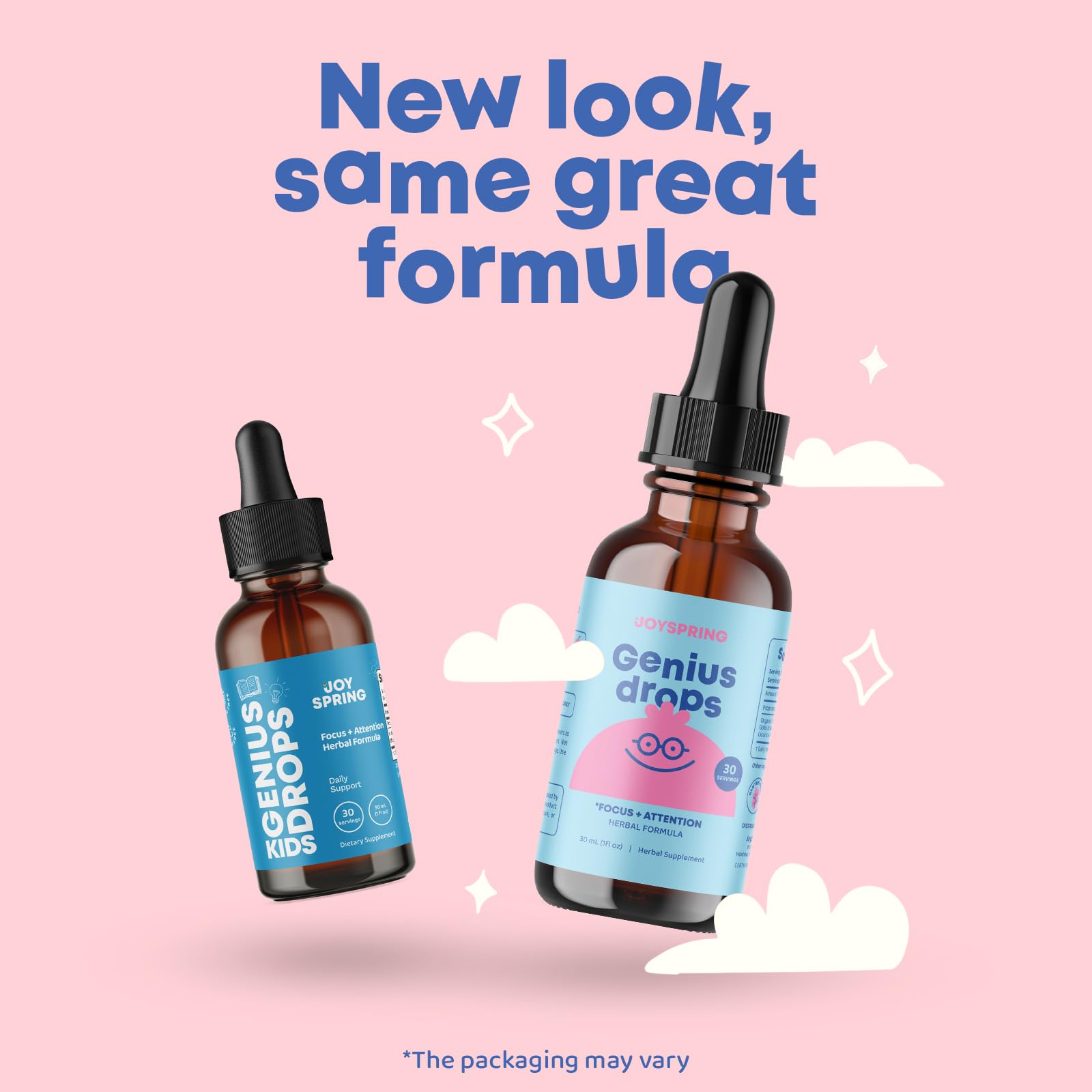 Foto 3 pulgar | Suplemento Joyspring Genius Drops Organic Focus Kids - Venta Internacional.