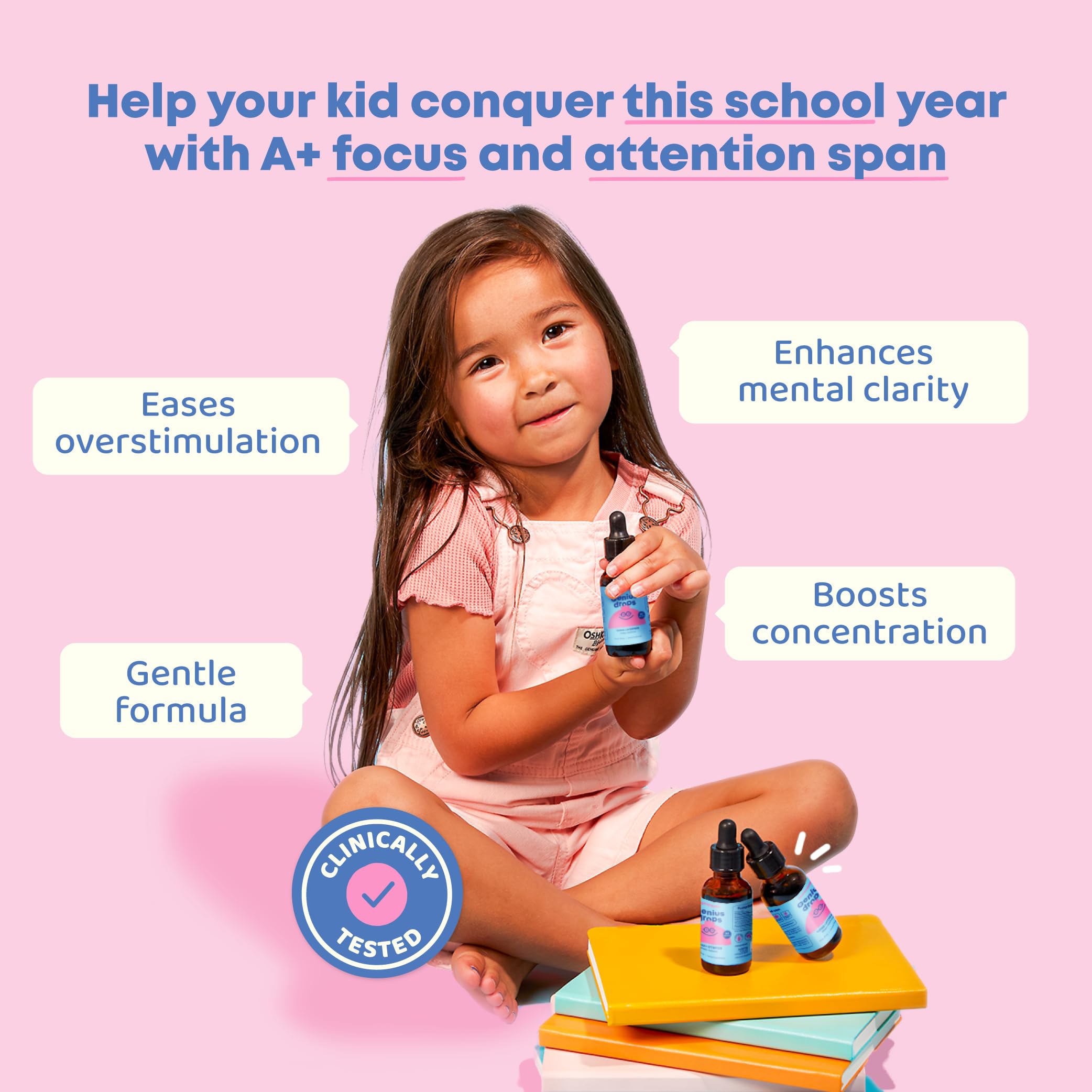 Foto 7 pulgar | Suplemento Joyspring Genius Drops Organic Focus Kids - Venta Internacional.