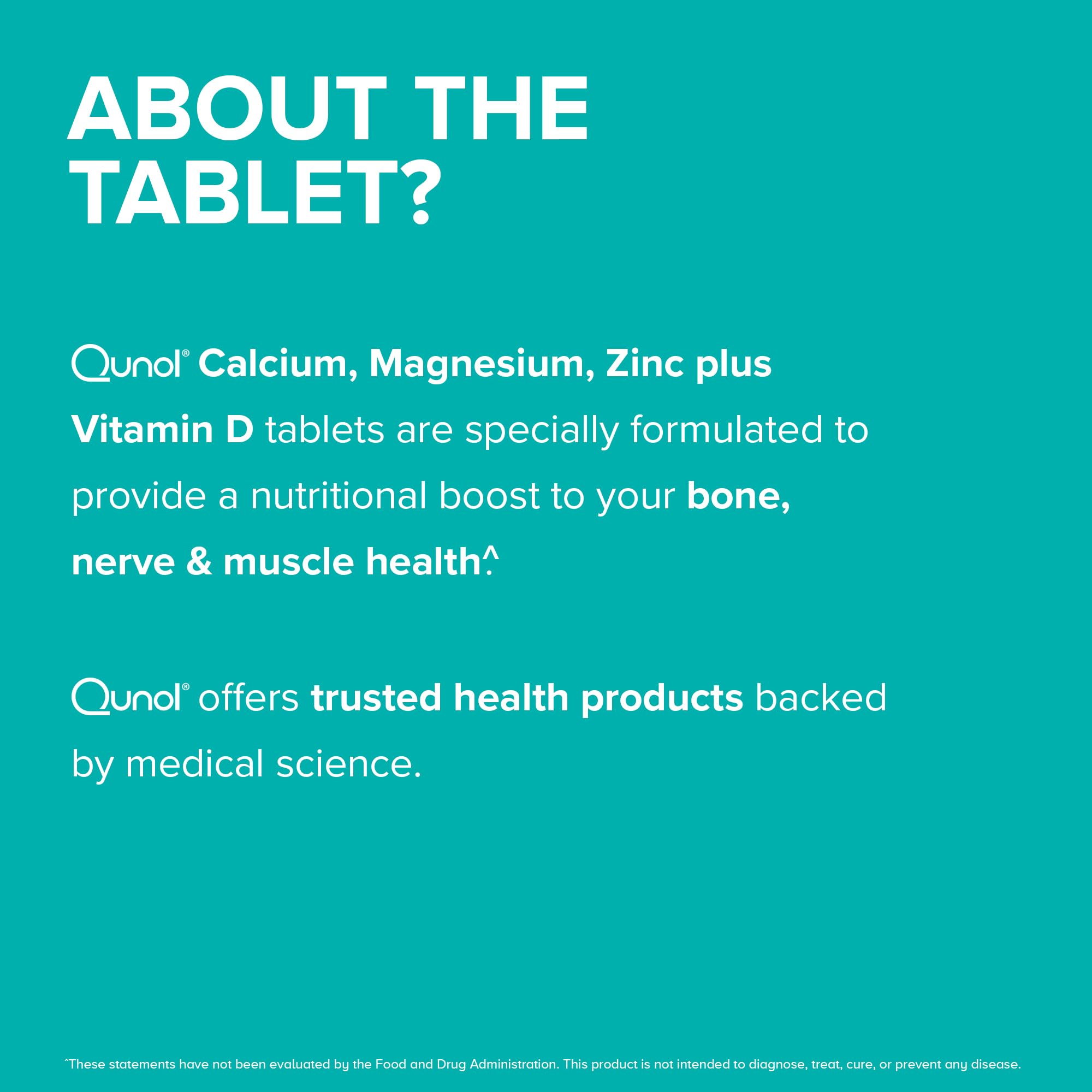 Foto 5 | Complemente Las Tabletas 3 En 1 De Qunol Calcium Con Calcio, Magnesio Y Zinc - Venta Internacional.