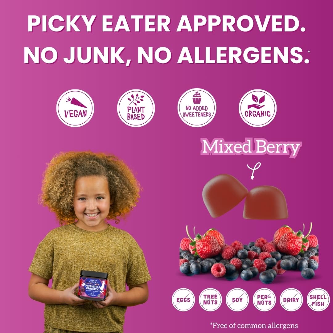 Foto 6 | Gominolas Para Niños Llama Naturals Con Mezcla De Prebióticos Y Probióticos Con Bayas - Venta Internacional.
