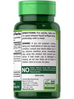 Foto 7 | Complemente Nature's Truth Zinc Con Vitamina C 50 Mg 120 Cápsulas Blandas - Venta Internacional.