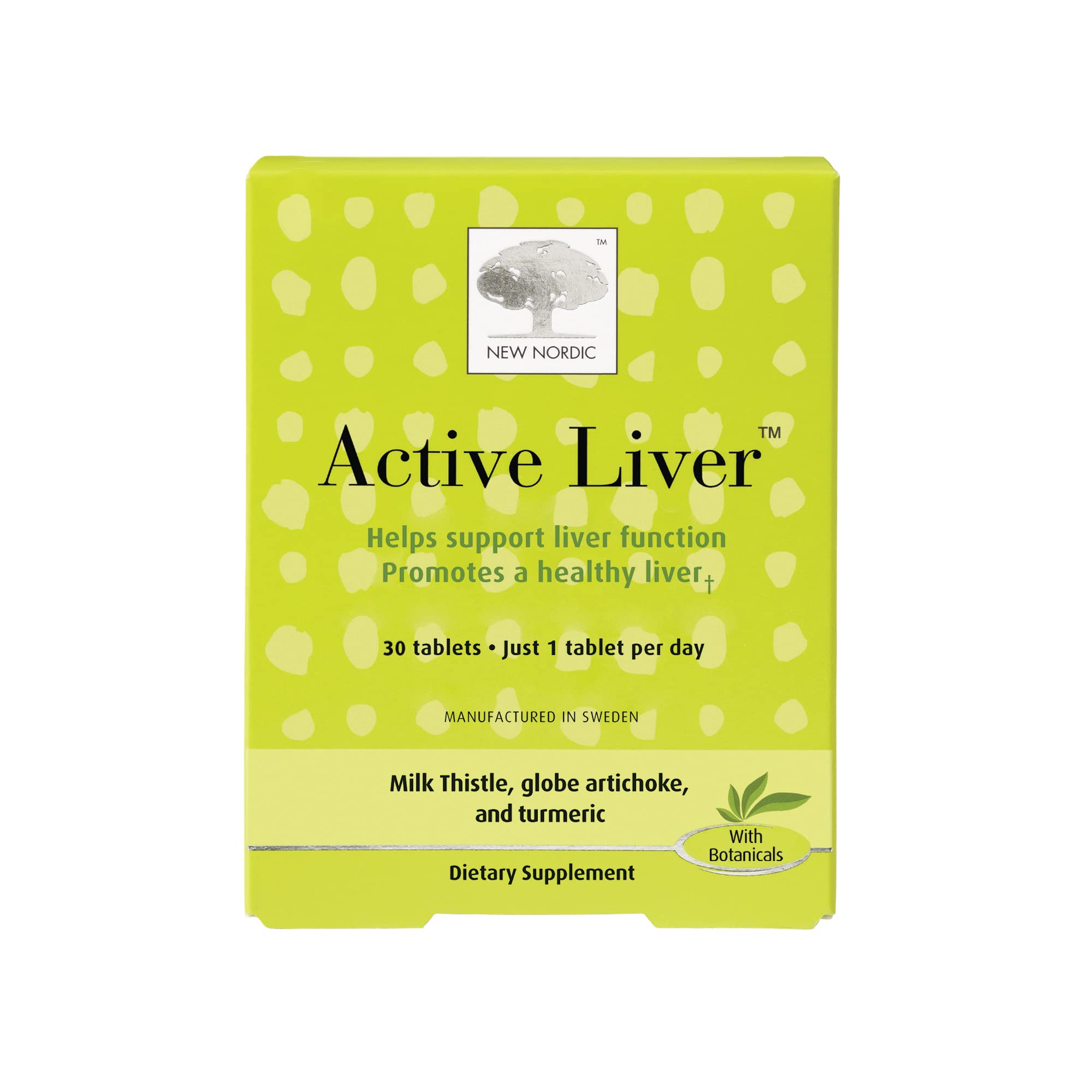 Foto 2 pulgar | Suplemento New Nordic Active Liver Milk Thistle 30 Comprimidos - Venta Internacional.