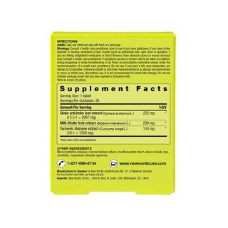 Foto 4 | Suplemento New Nordic Active Liver Milk Thistle 30 Comprimidos - Venta Internacional.