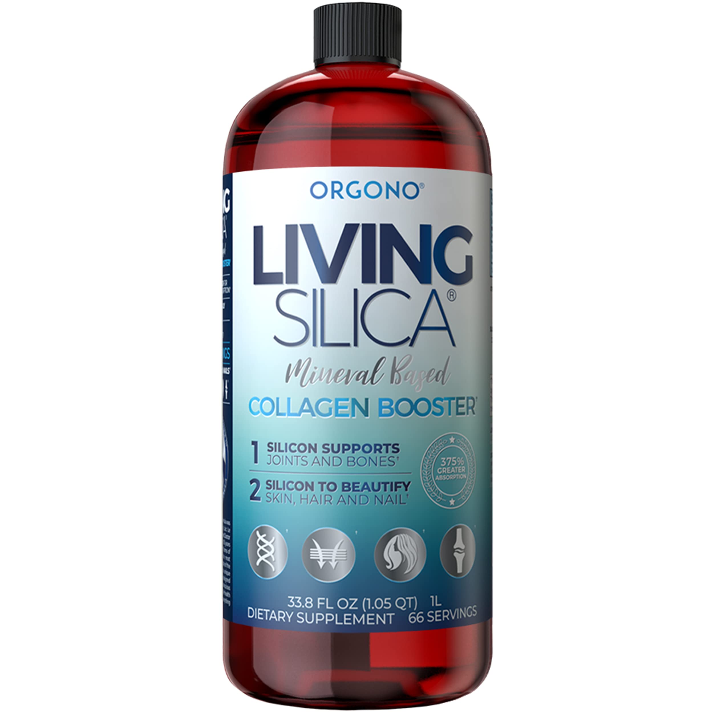 Foto 2 pulgar | Suplemento Líquido Potenciador De Colágeno Orgono Living Silica - Venta Internacional.
