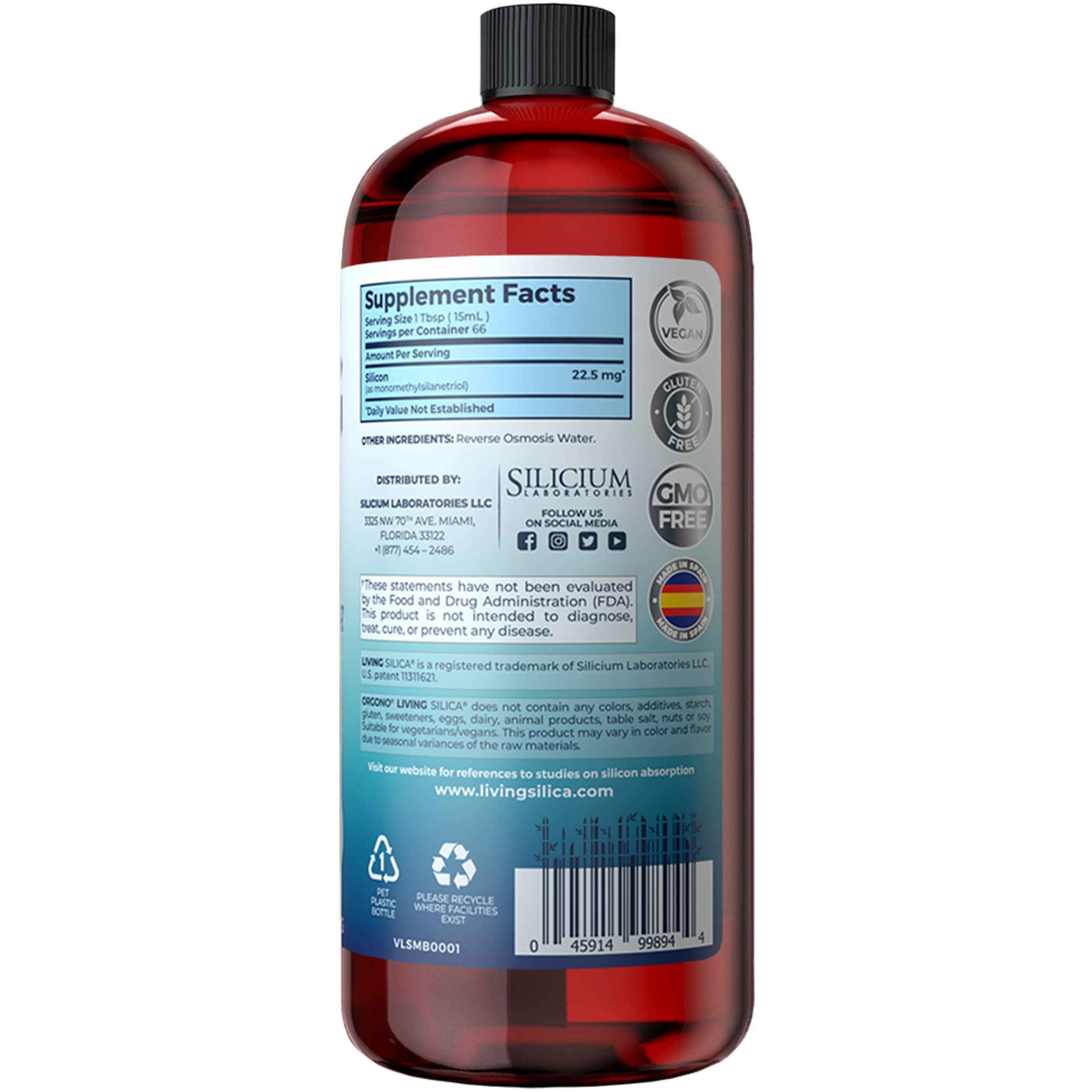 Foto 3 | Suplemento Líquido Potenciador De Colágeno Orgono Living Silica - Venta Internacional.
