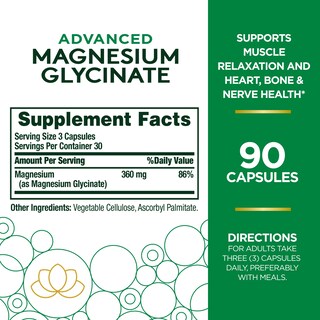Foto 2 | Suplemento De Magnesio De Alta Absorción De Nature's Bounty 90 Cápsulas - Venta Internacional.