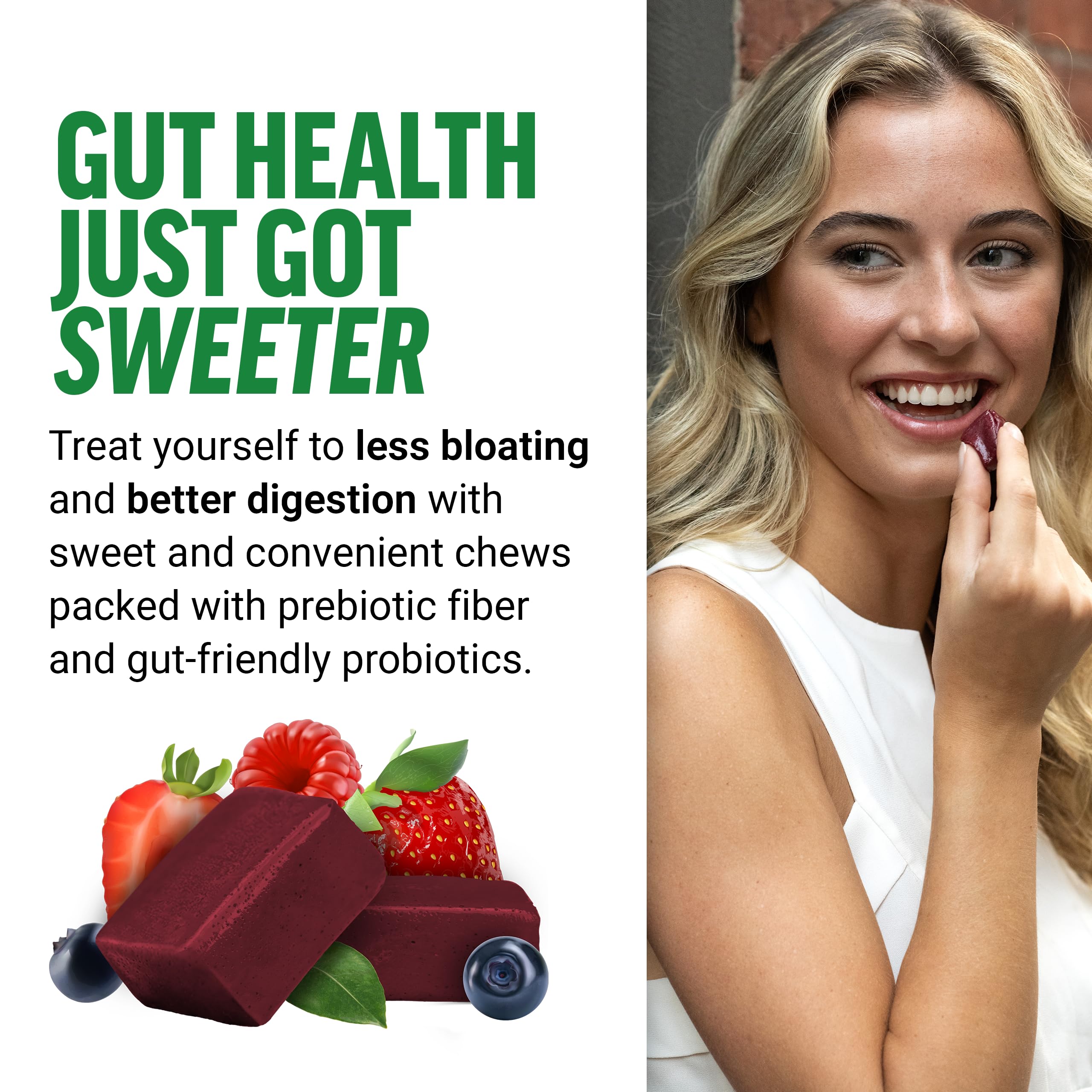 Foto 6 pulgar | Suplemento Force Factor Smarter Greens Superfood Chews X2 - Venta Internacional.
