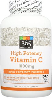 Foto 1 | Suplemento 365 Everyday Value De Vitamina C, 1000 Mg, 250 Comprimidos - Venta Internacional.