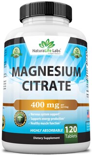 Foto 1 | Suplemento Naturalife Labs Citrato De Magnesio 400 Mg 120 Tabletas - Venta Internacional.