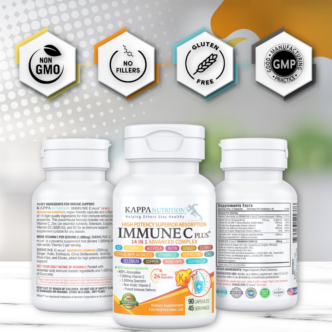 Foto 6 pulgar | (120 Cápsulas) Complejo Kappa Nutrition Immune C Plus 14 En 1 - Venta Internacional.