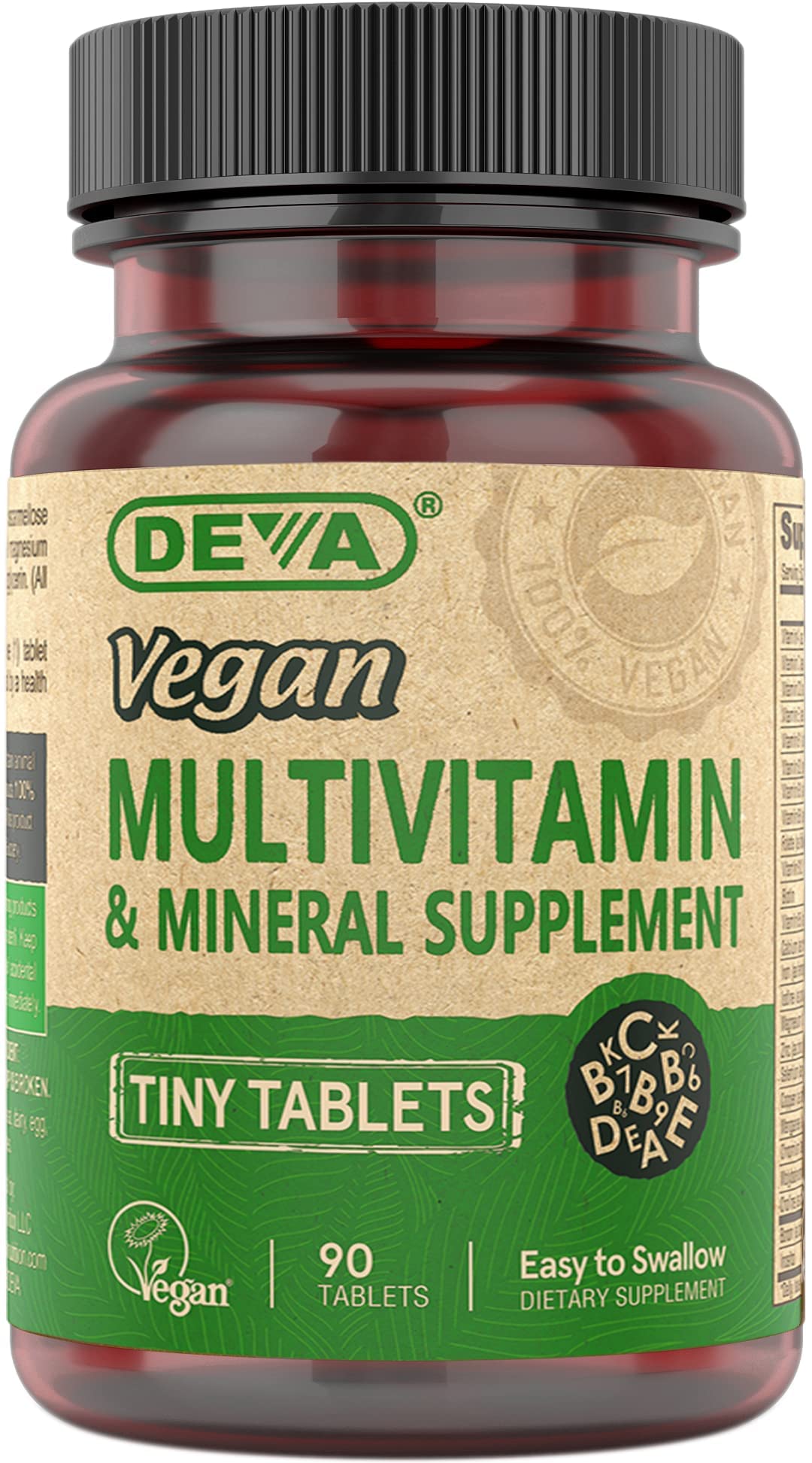 Foto 2 pulgar | Suplemento Deva Tiny Tablets Multivitamínicos Veganos 90 Tabletas - Venta Internacional.