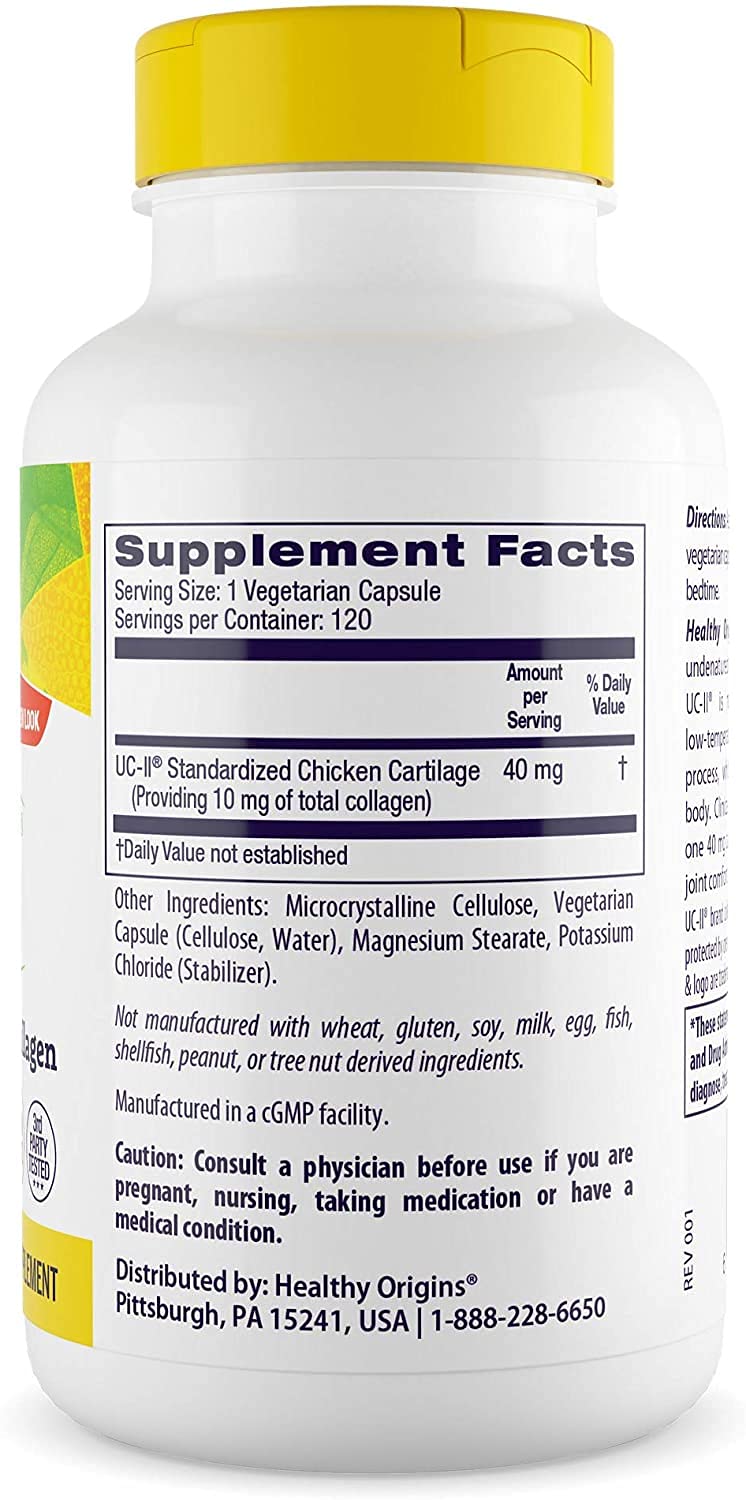 Foto 3 pulgar | Suplemento De Colágeno Healthy Origins Uc-ii 40 Mg 120 Cápsulas - Venta Internacional.