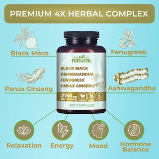 Foto 2 | Complementa La Raíz De Maca Negra Orgánica 4 En 1 Why Not Natural - Venta Internacional.