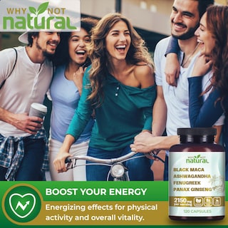 Foto 4 | Complementa La Raíz De Maca Negra Orgánica 4 En 1 Why Not Natural - Venta Internacional.