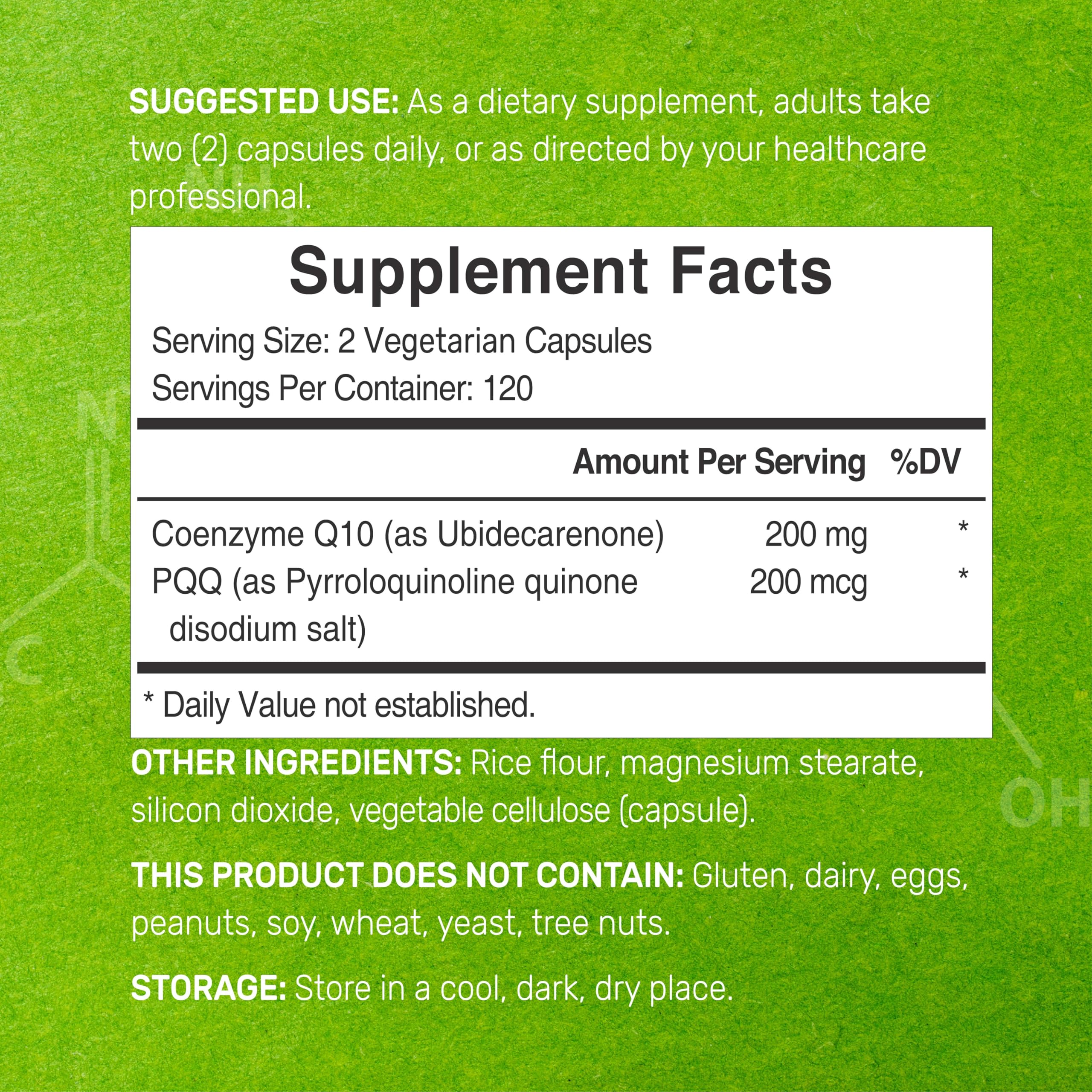 Foto 3 pulgar | Oferta De Suplementos: Suplemento De Coq10 De 200 Mg Y Pqq De 200 Mcg, 240 Cápsulas - Venta Internacional.