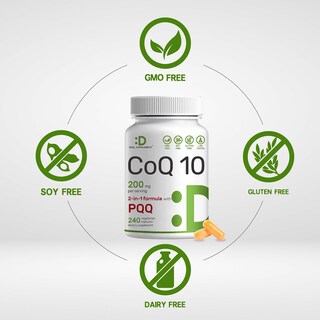 Foto 3 | Oferta De Suplementos: Suplemento De Coq10 De 200 Mg Y Pqq De 200 Mcg, 240 Cápsulas - Venta Internacional.